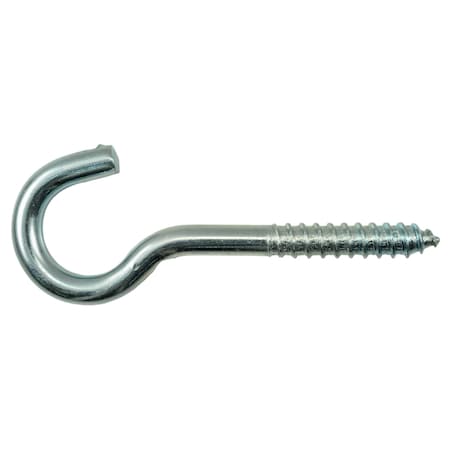 3/8 X 1-1/16 X 4-7/8 Zinc Plated Steel Screw Hooks 10PK